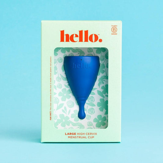 Hello Period Menstrual Cup - Large High Cervix - Yoho Baby & co.