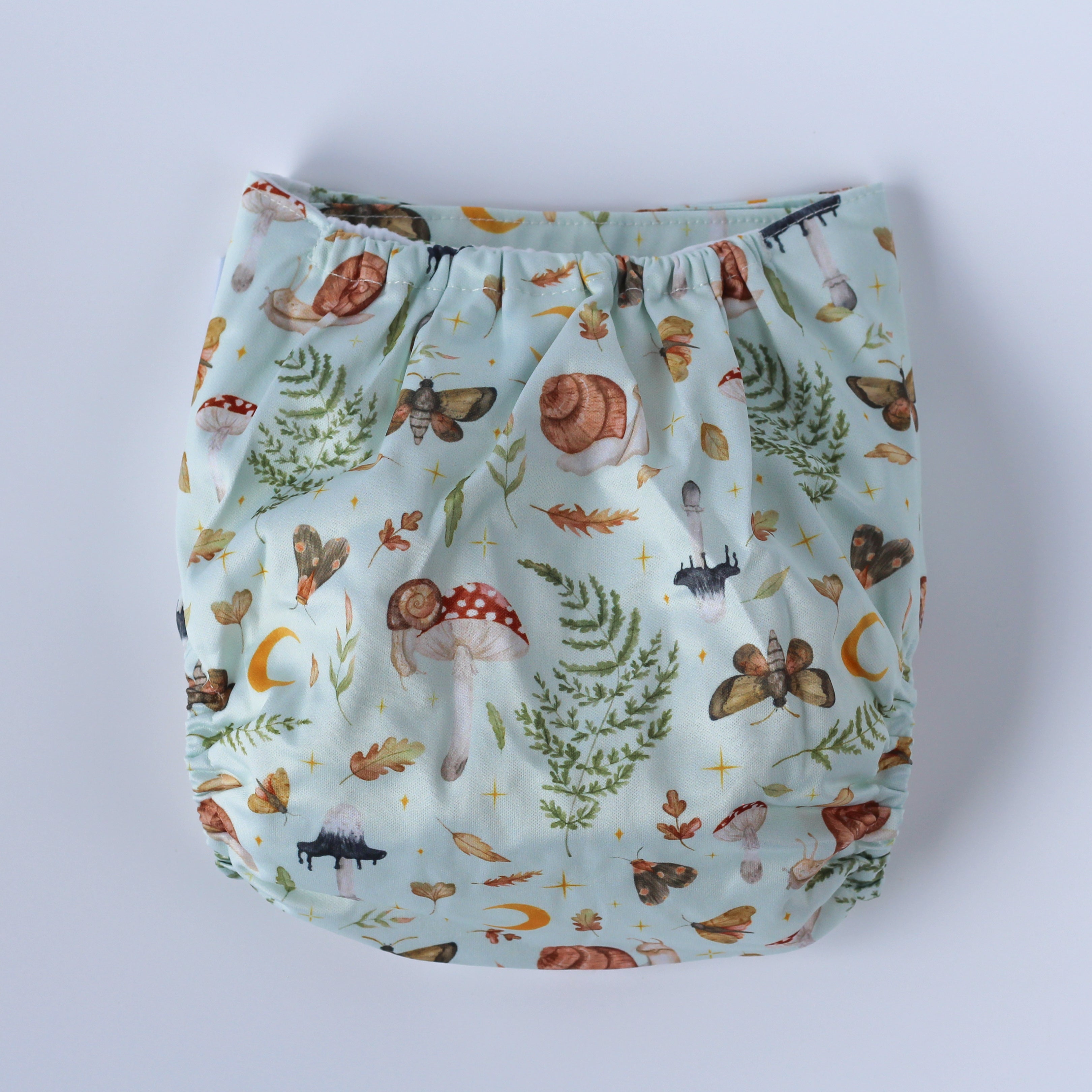 Enchanted Forest 🍄 Reusable Cloth Nappy + Bamboo Terry Insert