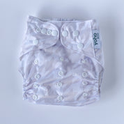 Houndstooth Neutral 🤍 Reusable Cloth Nappy + Bamboo Terry Insert