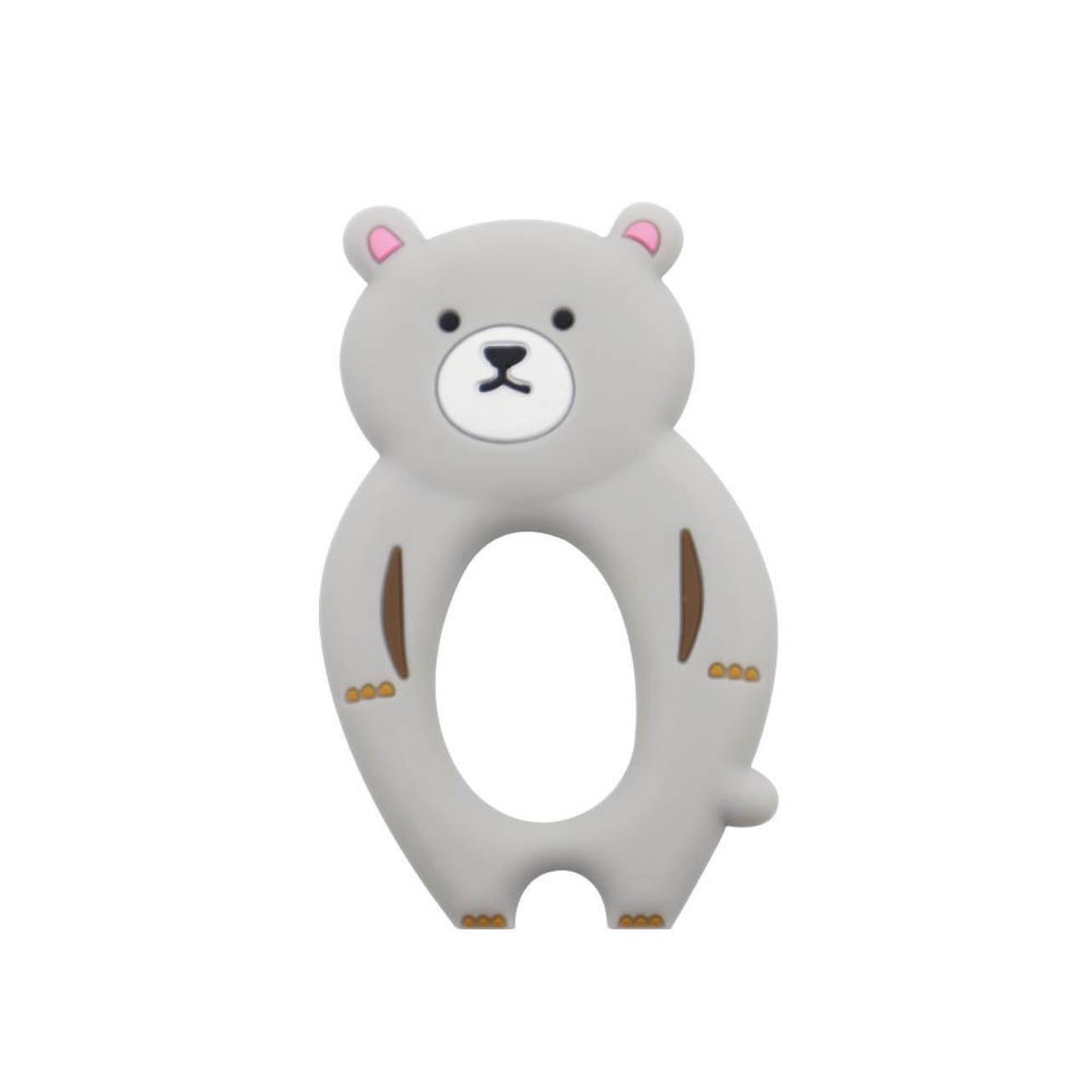 Introduce your baby to the Teddy Bear 👶 Silicone Teething Ring! This  super soft ❤️ silicone teething ring is perfect for relieving the discomfort of their 🦷 gums