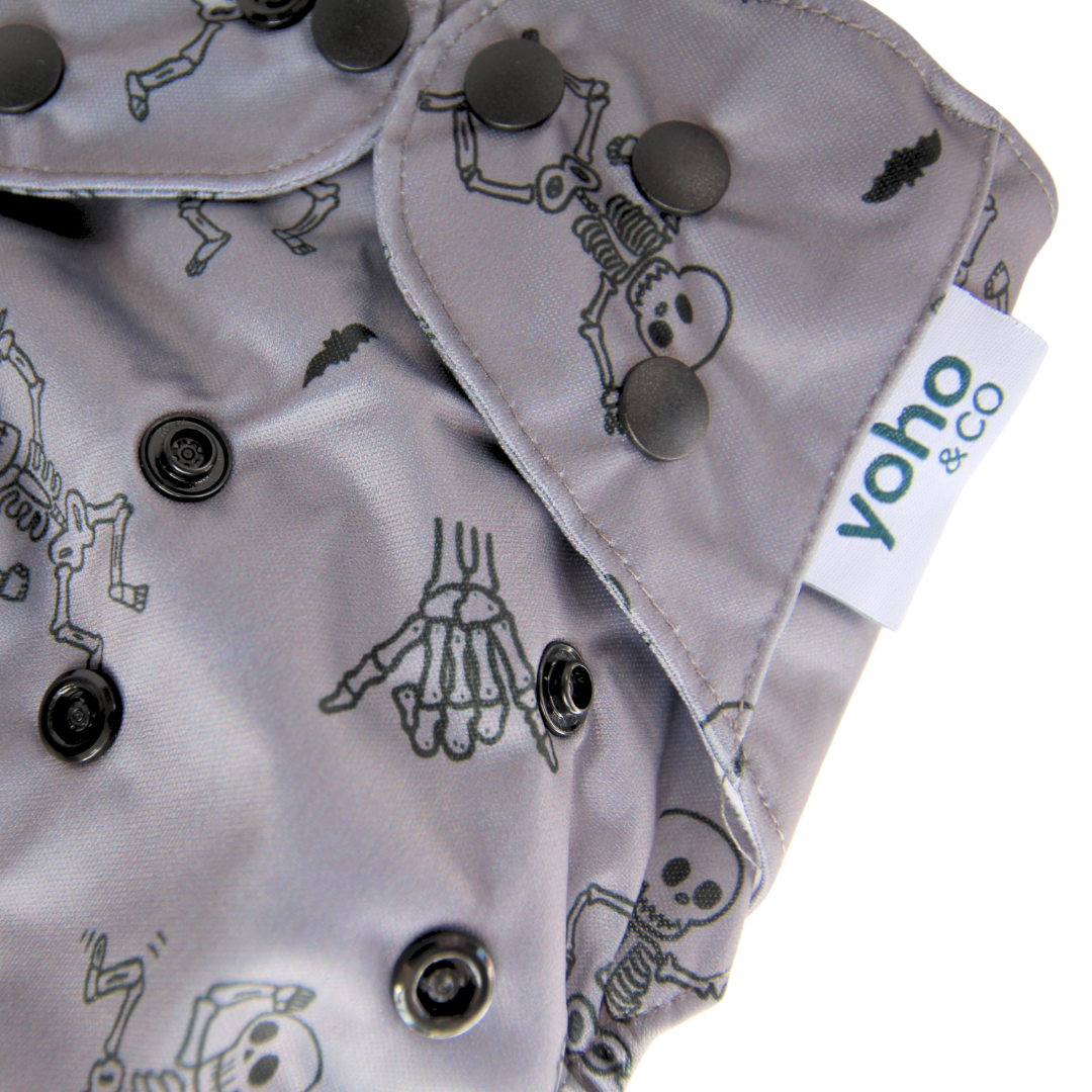 Boogie Bones 🦴 Reusable Cloth Nappy + Bamboo Terry Insert