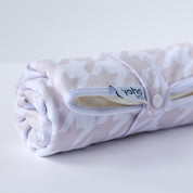 Portable Baby Change Mats - Plush | Neutral Houndstooth
