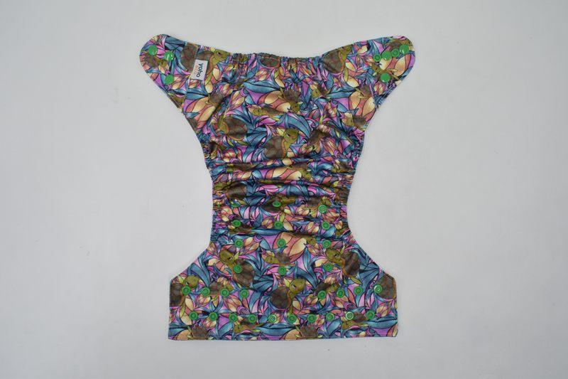 Yoho Baby & co. Reusable Classic Cotton Cloth Nappy NZ - Yo-Kiwi Urtle Turtle Designer Print
