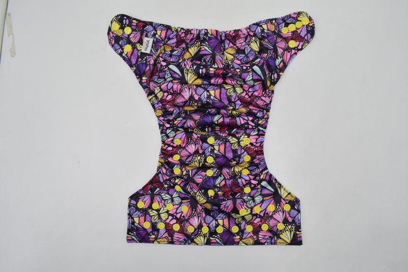 Yoho Baby & co. Reusable Classic Cotton Cloth Nappy NZ - Yo-Kiwi Glory to the Butterfly Designer Print