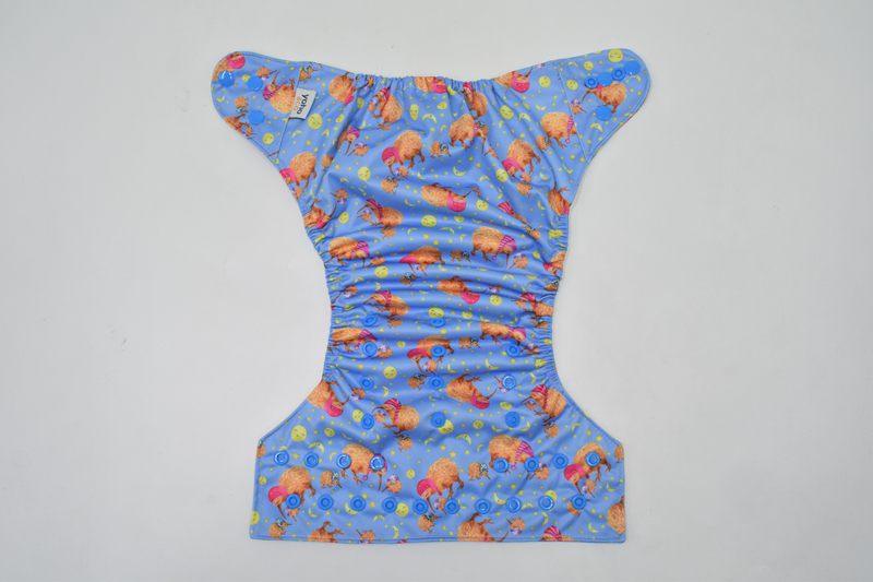 Yoho Baby & co. Reusable Classic Cotton Cloth Nappy NZ - Yo-Kiwi Atarua Designer Print