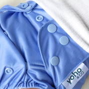 Serenity Blue 🔵 Reusable Cloth Nappy + Bamboo Terry Insert