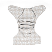 PRESALE: Houndstooth Neutral 🤍 Reusable Cloth Nappy + Bamboo Terry Insert