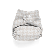 PRESALE: Houndstooth Neutral 🤍 Reusable Cloth Nappy + Bamboo Terry Insert