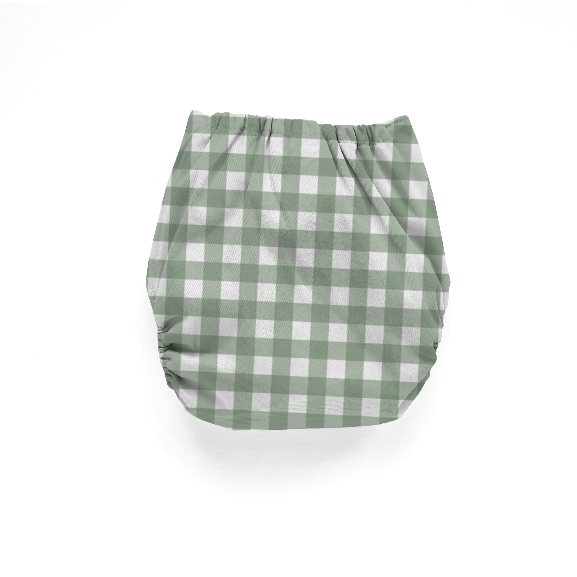 PRESALE: Basil Plaid 🌿 Reusable Cloth Nappy + Bamboo Terry Insert