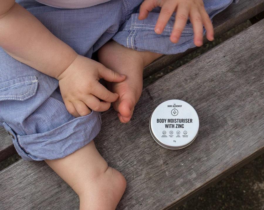 The Nude Alchemist Body Moisturiser with zinc - 50g tin