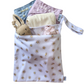 Babies Cloth Nappy Wet Bag - White Daisies | 4 Size Options