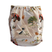 Farmyard Friends 🚜 Reusable Cloth Nappy + Bamboo Terry Insert