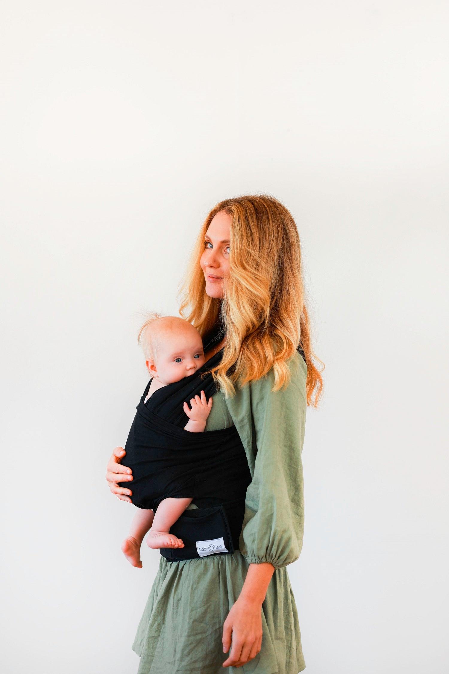 BabyDink the Original NO-Wrap Baby Carrier! | Black - Yoho Baby & co.