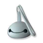 Yoho Baby & co. Dusty Blue silicone pacifier holder