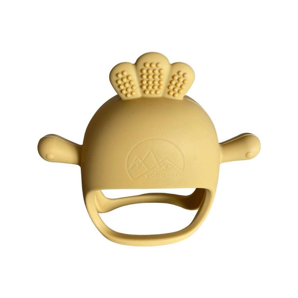 Yoho Baby & co. Super soft silicone chicken teether - 5 star review product. Mango