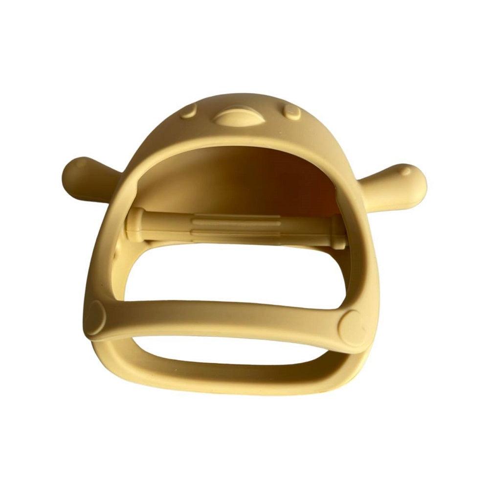 Yoho Baby & co. Super soft silicone chicken teether - 5 star review product. Mango