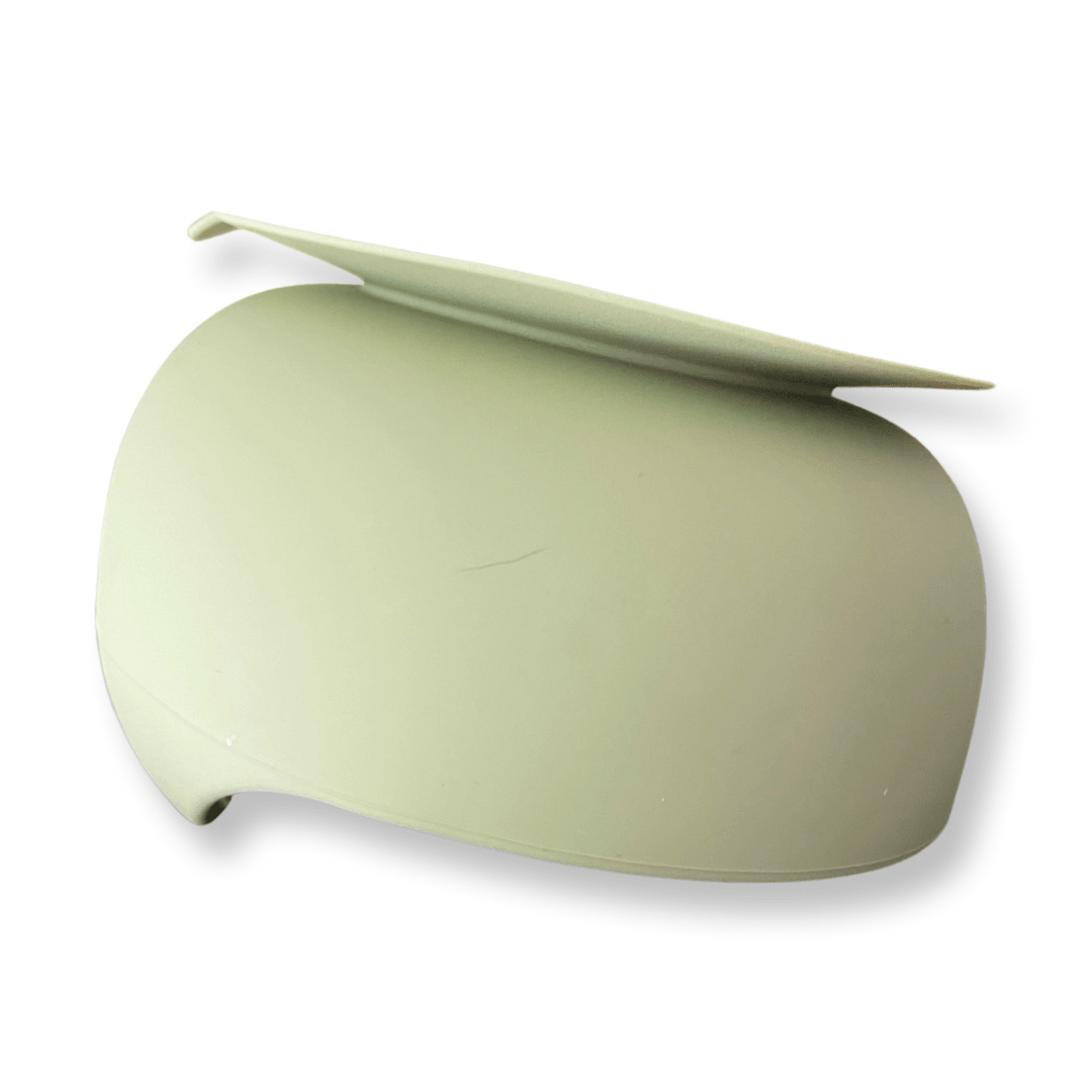 Yoho Baby & co. Silicone baby feeding bowl with super strong suction - olive