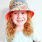 Yoho Baby & co. | Hand made by a Kiwi Mumma bucket hats for babies. Orange Blooms print