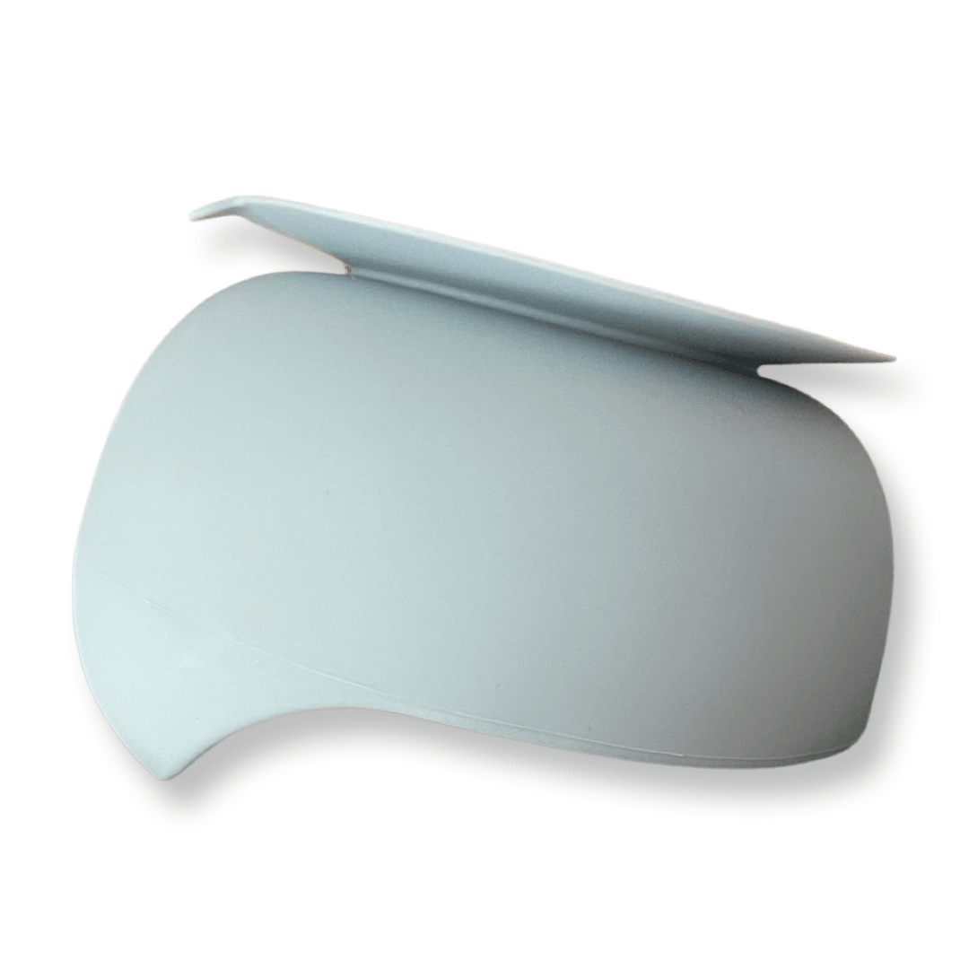 Yoho Baby & co. Dusty Blue silicone baby feeding bowl with super strong suction to prevent spillage 