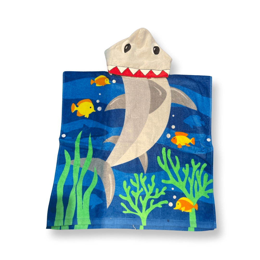 Yoho Baby & co. Hooded Shark Beach / Pool / Bath time fun - the towel your toddler will be looking for
