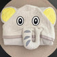 Luxuriously Soft Baby Hooded Towel | Bamboo Terry | Elephant - Yoho Baby & co.