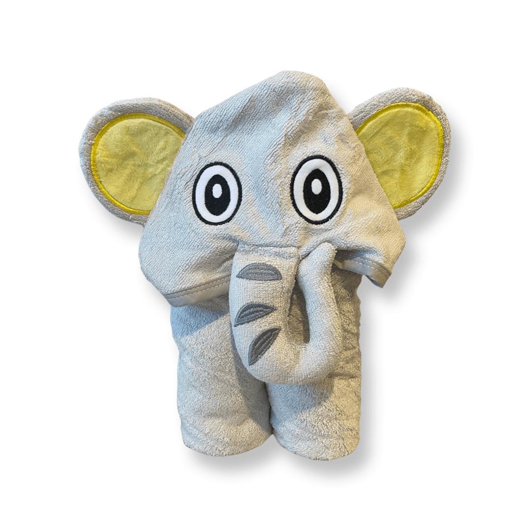 Luxuriously Soft Baby Hooded Towel | Bamboo Terry | Elephant - Yoho Baby & co.