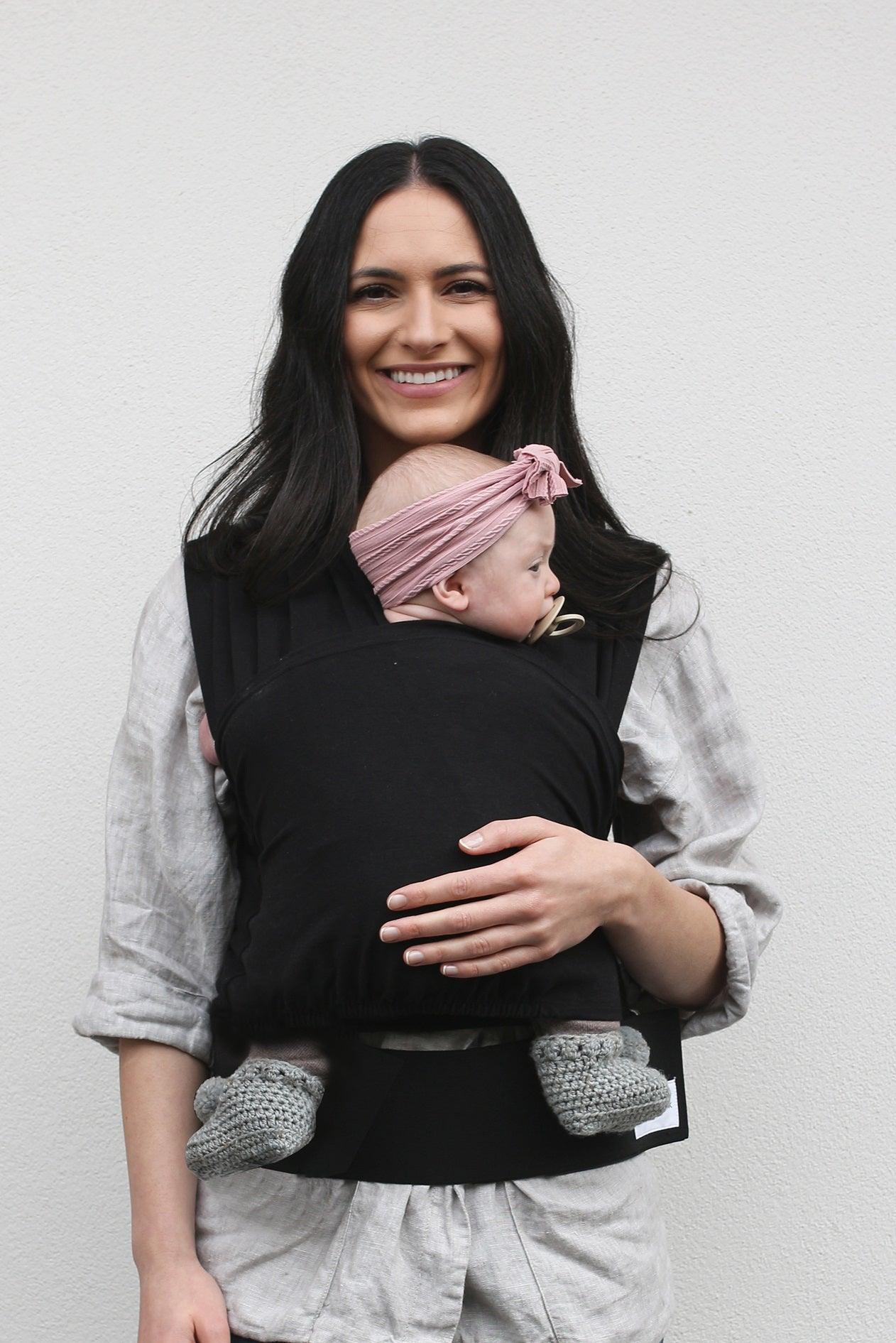 BabyDink the Original NO-Wrap Baby Carrier! | Black - Yoho Baby & co.