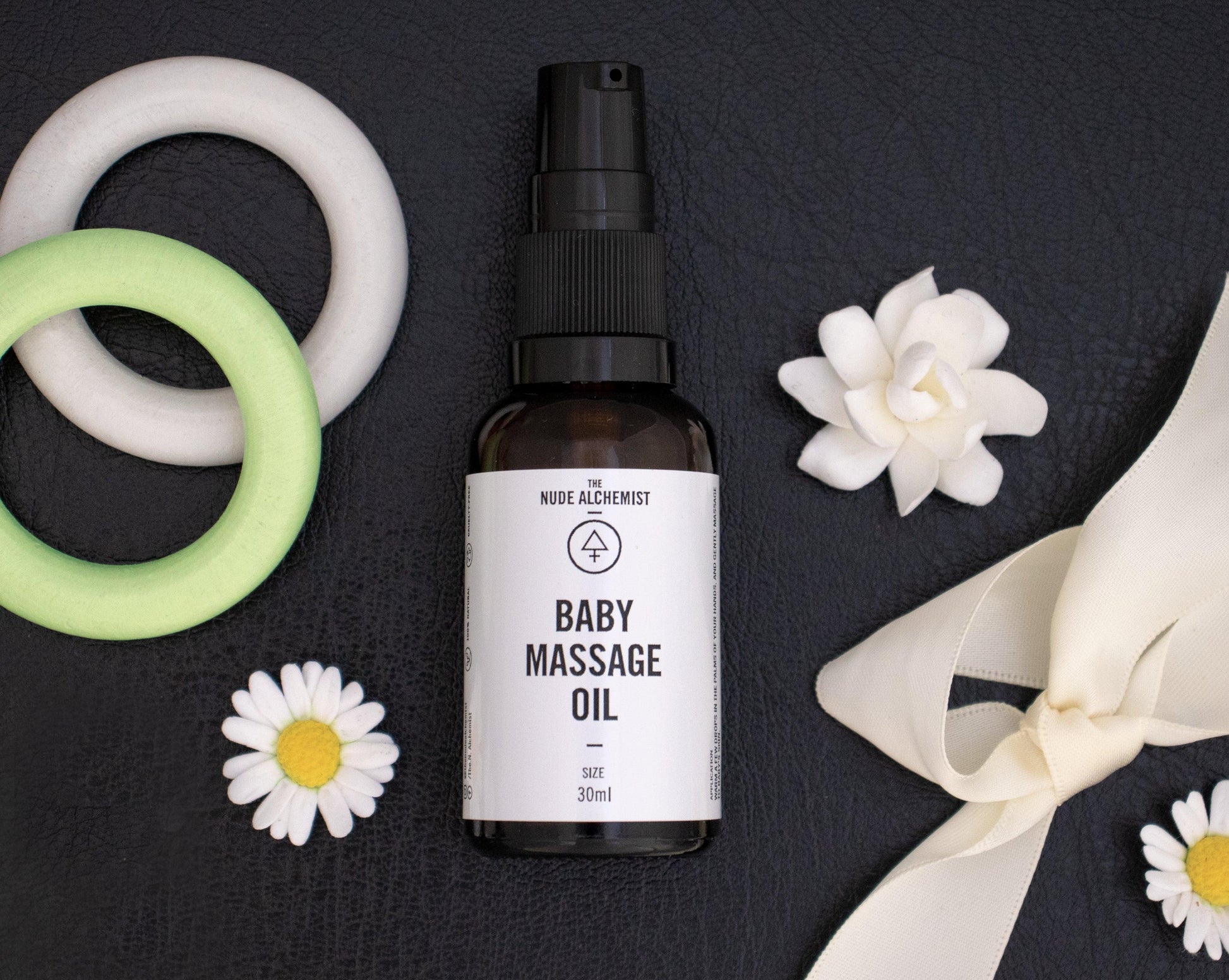 Yoho Baby & co. The Nude Alchemist Baby Massage Oil perfect for nourishing babies delicate skin