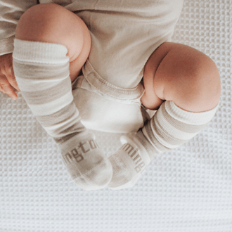 Dandelion Lamington Merino Baby Socks