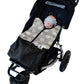 Fantail's Pram Nest Merino 2 in 1 sleeping bag that will fit all strollers & prams for babies aged 3 months to 3 years