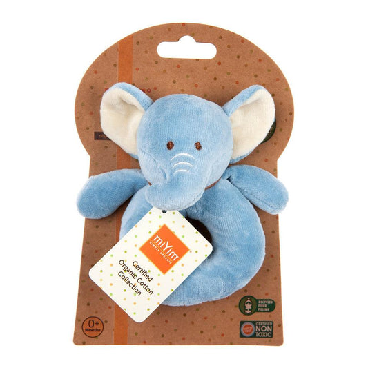miYim Elephant Ring Rattle | Organic Baby Toy - Yoho Baby & co.