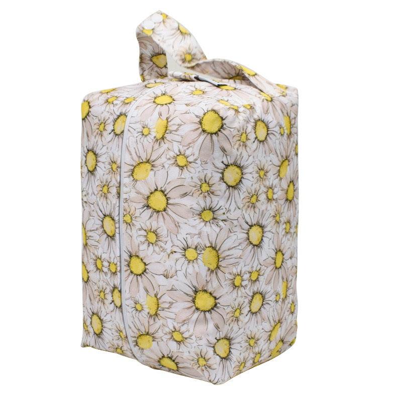 Yoho Baby & co. Explorer Travel Nappy Bags/Pods NZ. Reusable Storage Bags for Nappies. Gorgeous Gladys Designer Print