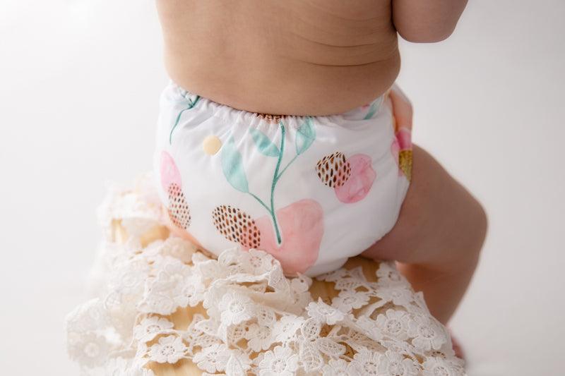 Yoho Baby & co. Super Soft Reusable Luxe Luxury Cloth Nappy NZ - Moira Designer Print