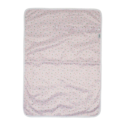 Yoho Baby & co. Baby Changing Mat - Pink Daisies