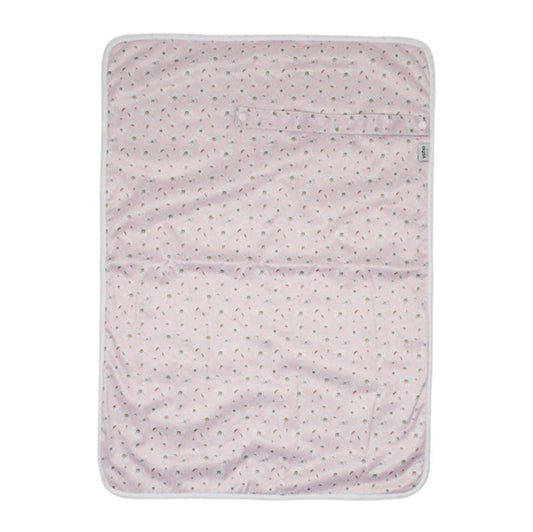 Yoho Baby & co. Baby Changing Mat - Pink Daisies