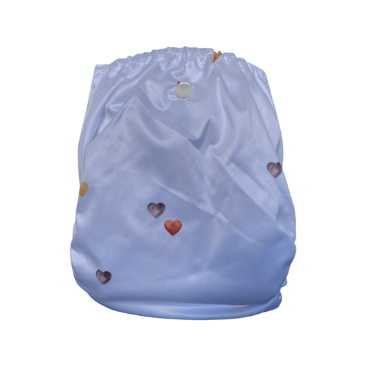 Yoho Baby & co. Super Soft Reusable Luxe Luxury Cloth Nappy NZ - Love Designer Print