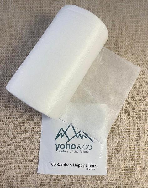 Yoho Baby & co. Reusable Cloth Bamboo Nappy Liners NZ. Super soft - 100% Biodegradable
